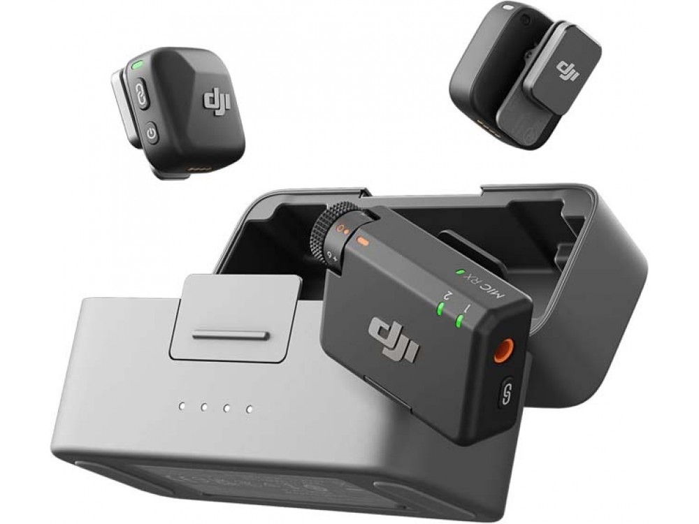 DJI Mic Mini (2 TX + 1 RX + Charging Case) Wireless Lavalier Microphone Vlog DJI Mic Mini (2 TX + 1 RX + Charging Case) Wireless Lavalier Microphone Vlog