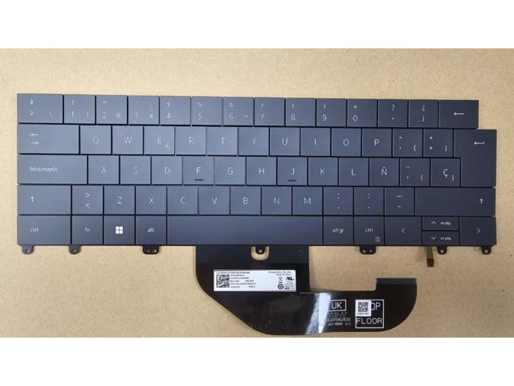 DELL XPS 13 Plus 9320 SPANISH Backlit Laptop Keyboard CN-0RNK14 BLACK GRAPHITE