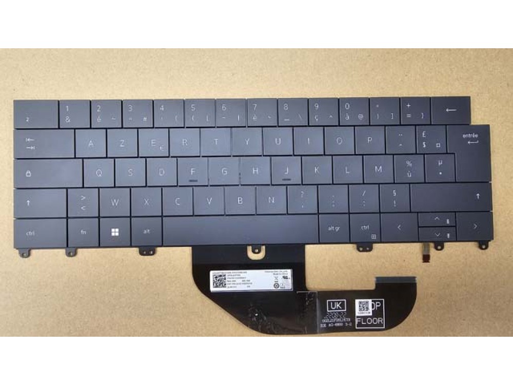 DELL XPS 13 Plus 9320 FRENCH Backlit Laptop Keyboard CN-0H7Y56 BLACK GRAPHITE