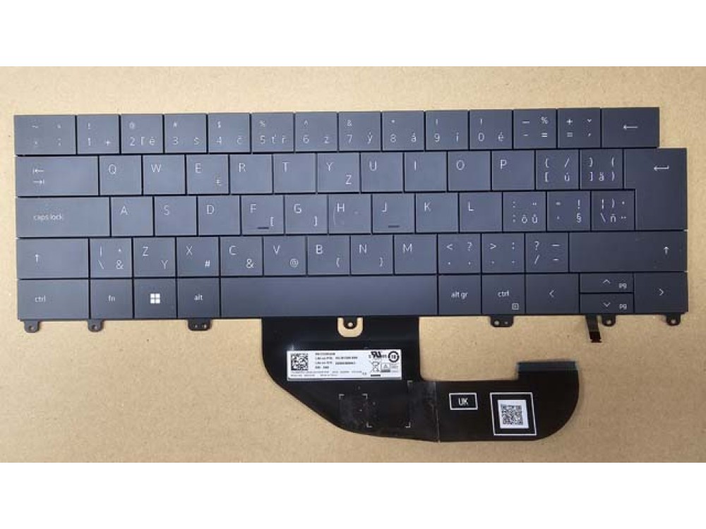DELL XPS 13 Plus 9320 SLOVAKIAN Backlit Laptop Keyboard CN-0G4X5N BLACK GRAPHITE