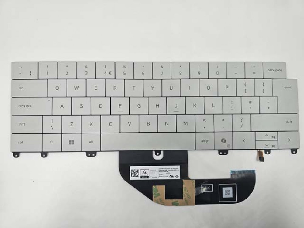 Dell XPS 13 9340 Laptop Keyboard WHITE with AI keys UK CN-086YG6 Dell XPS 13 9340 Laptop Keyboard WHITE with AI keys UK CN-086YG6